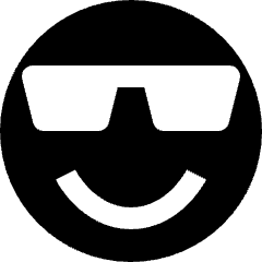 Emoji Sunglasses Icon from Nova Solid Set