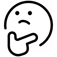 Emoji Thinking Face Icon from Ultimate Light Set