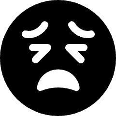 Emoji Tired Face Icon from Ultimate Bold Set