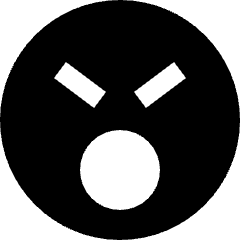 Emoji Very Angr Yell Icon from Nova Solid Set