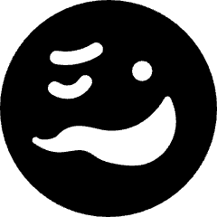 Emoji Woozy Face Icon from Ultimate Bold Set