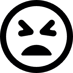 Smiley Bad Alternate Icon from Ultimate Bold Set