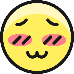 Smiley Blushing Icon from Ultimate Colors Set