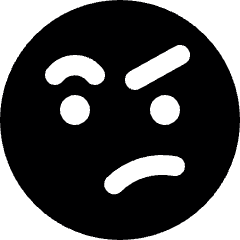 Smiley Concerned Icon from Ultimate Bold Set