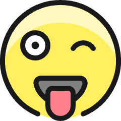 Smiley Crazy Icon from Ultimate Colors Set