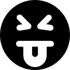 Smiley Crazy Tongue Icon from Ultimate Bold Set