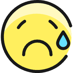 Smiley Crying Icon from Ultimate Colors Set