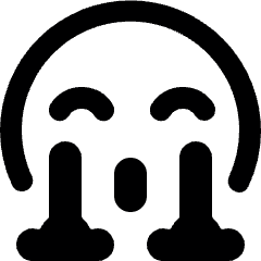 Smiley Crying Rainbow Alternate Icon from Ultimate Bold Set