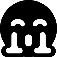 Smiley Crying Rainbow Icon from Ultimate Bold Set