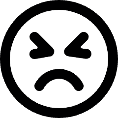 Smiley Devastated Alternate Icon from Ultimate Bold Set