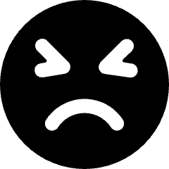 Smiley Devastated Icon from Ultimate Bold Set
