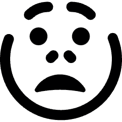 Smiley Disapointed 2 Alternate Icon from Ultimate Bold Set