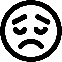 Smiley Disapointed Alternate Icon from Ultimate Bold Set