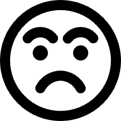 Smiley Disapointed Mad Alternate Icon from Ultimate Bold Set