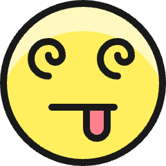 Smiley Dizzy Icon from Ultimate Colors Set