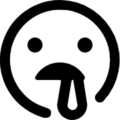 Smiley Drool 1 Alternate Icon from Ultimate Bold Set