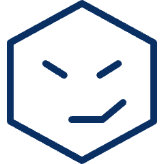 Smiley Evil Smile Icon from Cyber Line Set