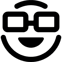 Smiley Glasses Alternate Icon from Ultimate Bold Set