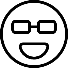 Smiley Glasses Icon from Ultimate Light Set