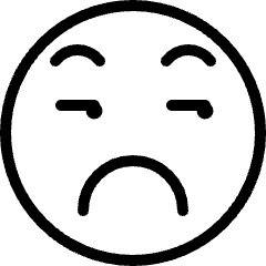 Smiley Grumpy Icon from Ultimate Light Set