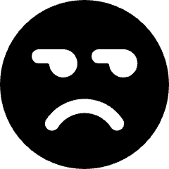 Smiley Grumpy Icon from Ultimate Bold Set