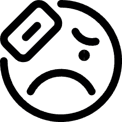 Smiley Head Patch Icon from Ultimate Regular Set