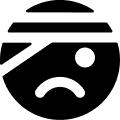 Smiley Head Sick Icon from Ultimate Bold Set