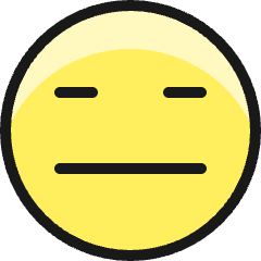 Smiley Indiferent 1 Icon from Ultimate Colors Set