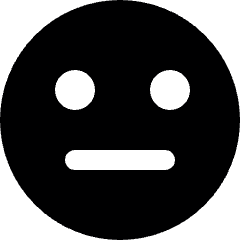 Smiley Indifferent Icon from Ultimate Bold Set