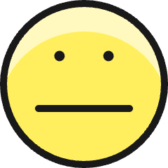 Smiley Indifferent Icon from Ultimate Colors Set