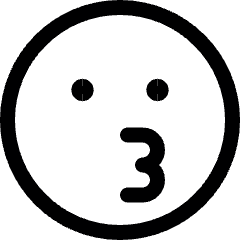 Smiley Kiss 1 Icon from Ultimate Regular Set