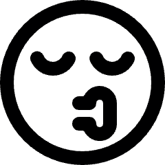 Smiley Kiss Alternate Icon from Ultimate Bold Set