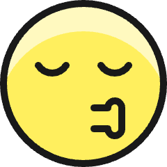 Smiley Kiss Icon from Ultimate Colors Set