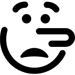 Smiley Liar Alternate Icon from Ultimate Bold Set