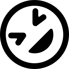 Smiley Lol Side Alternate Icon from Ultimate Bold Set