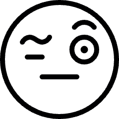 Smiley Look One Eye Icon from Ultimate Light Set