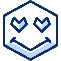 Smiley Love Icon from Cyber Duotone Set