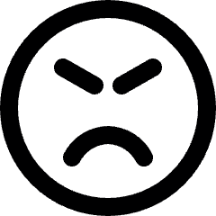 Smiley Mad Alternate Icon from Ultimate Bold Set