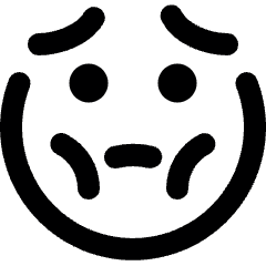 Smiley Nauseous Alternate Icon from Ultimate Bold Set