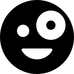 Smiley One Eye Smile Icon from Ultimate Bold Set