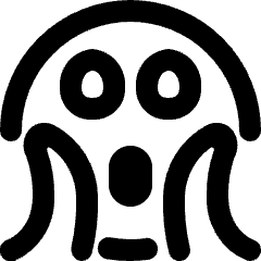 Smiley Petrified Alternate Icon from Ultimate Bold Set