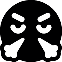 Smiley Rage Icon from Ultimate Bold Set