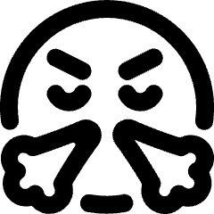 Smiley Rage Alternate Icon from Ultimate Bold Set