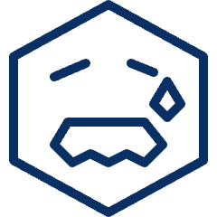 Smiley Sad 1 Icon from Cyber Line Set