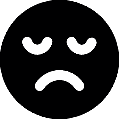 Smiley Sad Icon from Ultimate Bold Set