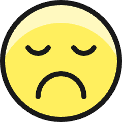 Smiley Sad Icon from Ultimate Colors Set