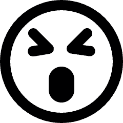 Smiley Shocked Alternate Icon from Ultimate Bold Set
