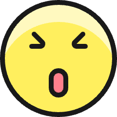 Smiley Shocked Icon from Ultimate Colors Set