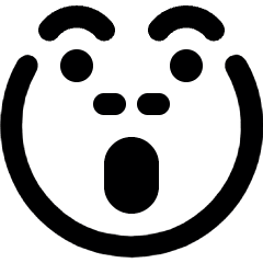 Smiley Shout Alternate Icon from Ultimate Bold Set