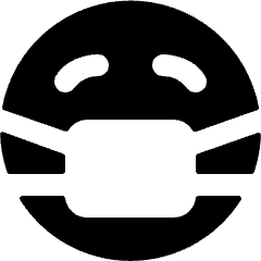 Smiley Sick Contageous Icon from Ultimate Bold Set